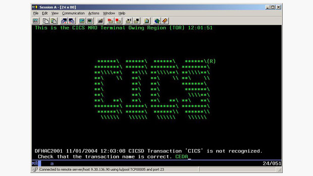 CICS Screenshot (#1)