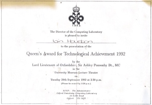 Queens Award (Computing Lab) (#2)